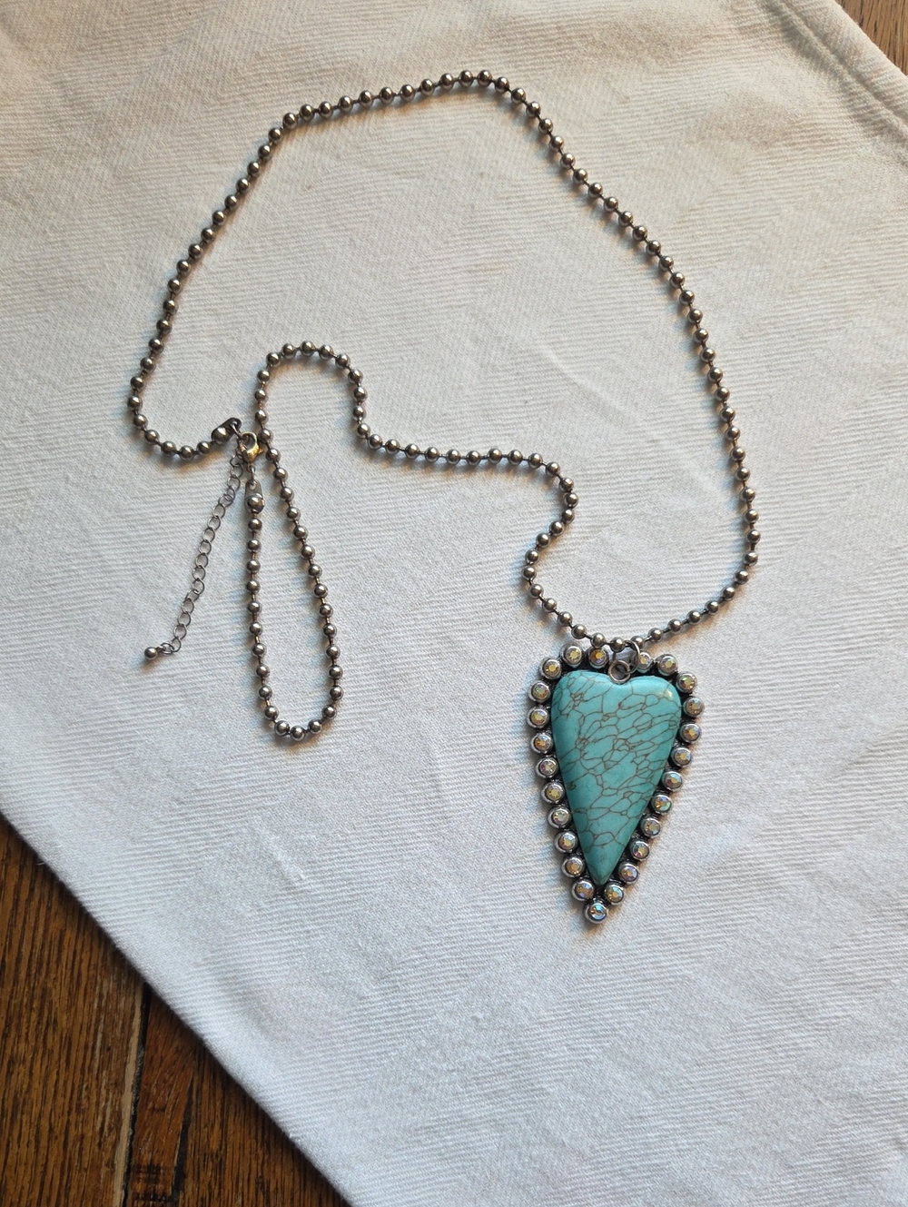 Turquoise Heart Pendant Necklace